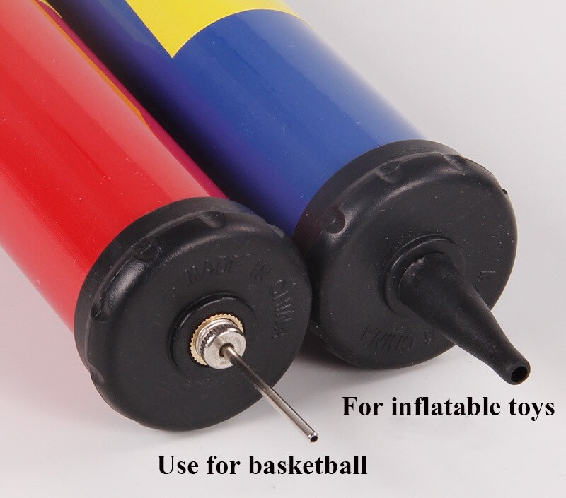 Handleiding Basketbal Pomp Voetbal Ballon Pomp Hand-Push Opblaasbaar Speelgoed Zwembad Draagbare Pomp Tub Accessoires