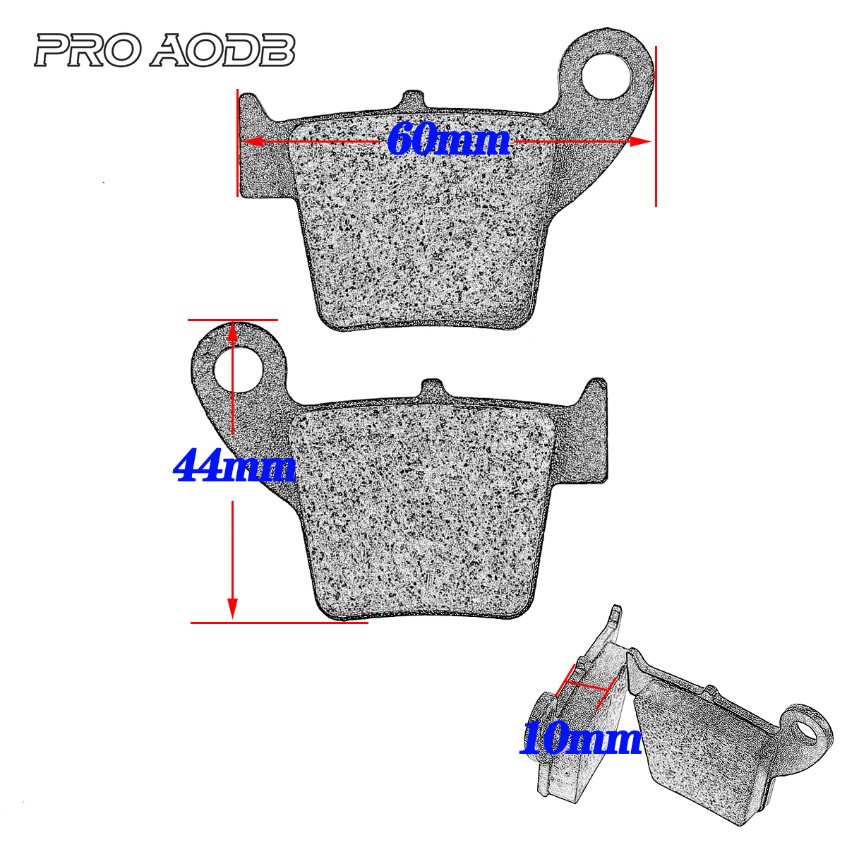 Front and rear brake pads For ATV Roketa TaoTao GY6 Scooter Moped 50 70 100 125 140 150 160 170 180 190 200 250 CC Kayo T4 T6 K6