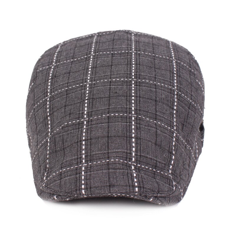SLECKTON boina de cuadros gorra Casual mono tapa de planos Retro al aire libre viajes sombreros Unisex invierno sombreros para hombres y mujeres