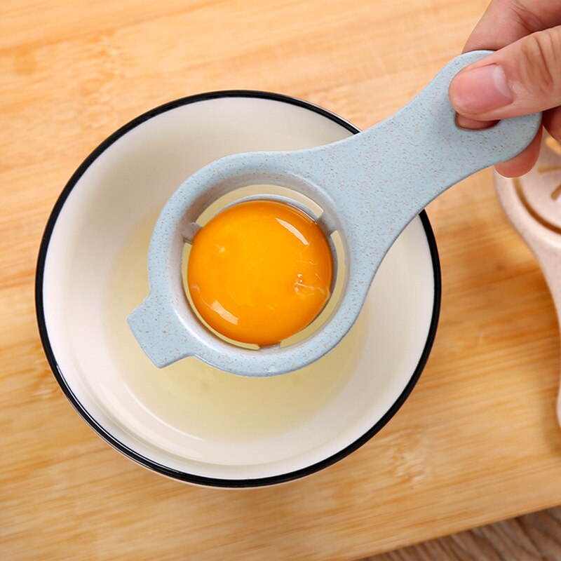 1pc hvit eggeplomme sikting hjemmekjøkken kokk servering 13*6cm plast egg separator matlaging duppeditt kjøkken tilbehør