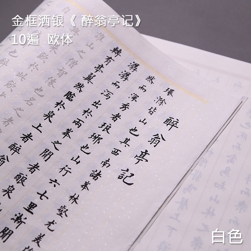 Copybook Chinese Brush Calligraphy Copybook 10sheets Multipel Type Adult Beginner Chinese Regular Script Calligraphy Copybooks: N