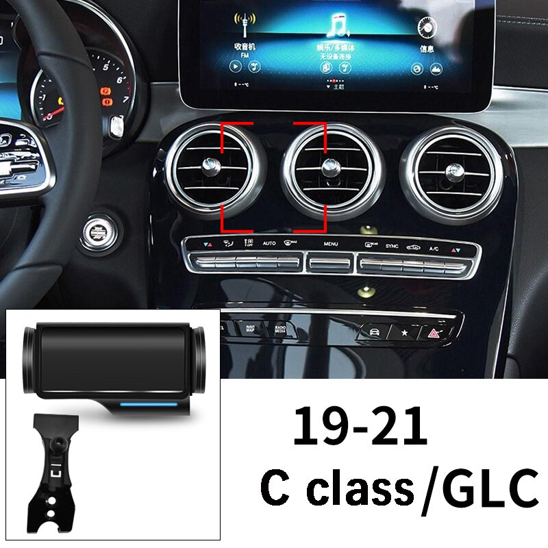 Special Car Phone Holder For Mercedes Benz C Class W205 GLC C180 C260 C200 in Car Magnetic Cell Mobile Phone Mount: 2019-2021 years