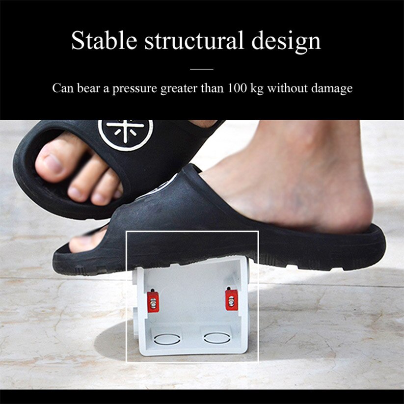 Double Dry Mounting Box For Gypsum Board Plasterboard UK Standard 35mm Depth Box for Double Frame Wallpad