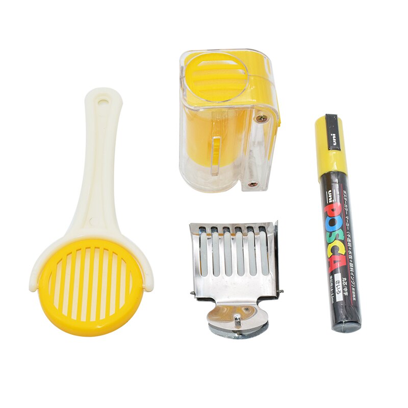 Queen Bee Marking Kit Queen Marking Cage Beekeeping Equipment with Queen Marker Pen for Beekeeper Beekeeping Queen Rearing: Queen Marking Kit A