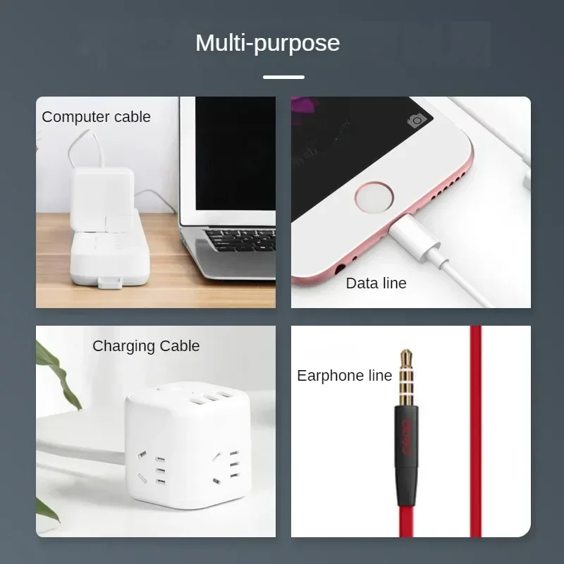Protector de Cable Universal de silicona para Cable de datos, enrollador en espiral, organizador de Cable, cubierta para Cable de cargador USB de Iphone, 12 Uds.