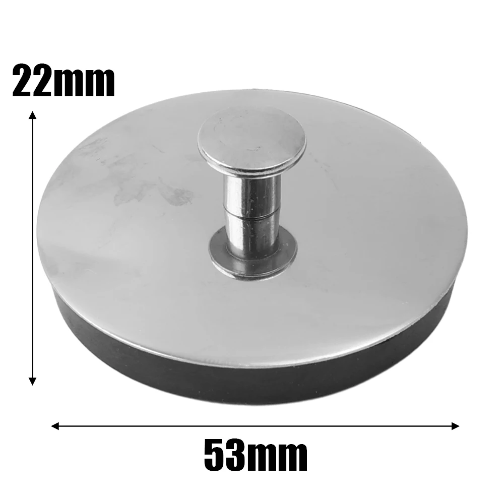 Tapón a prueba de fugas para fregadero, cubierta de tapón de fregadero de acero inoxidable, tapas universales para bañera y lavabo, accesorios de baño, 3/1 Uds.: Plata / M