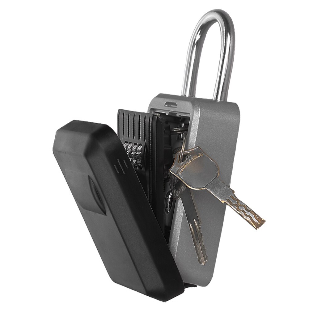 Caja de Seguridad para colgar en la pared, candado de almacenamiento de llaves al aire libre, combinación de 4 dígitos, contraseña, soporte de llave de código reiniciable, Hider