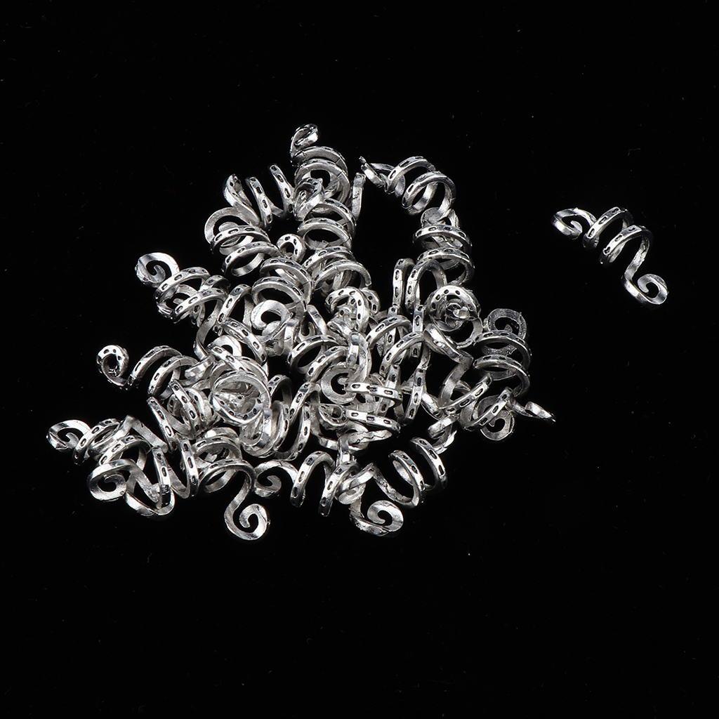 30pcs Adjustable Dreadlock Hair Beads Hair Braid Pins Rings Cuff Tube Clips Hair Decorations