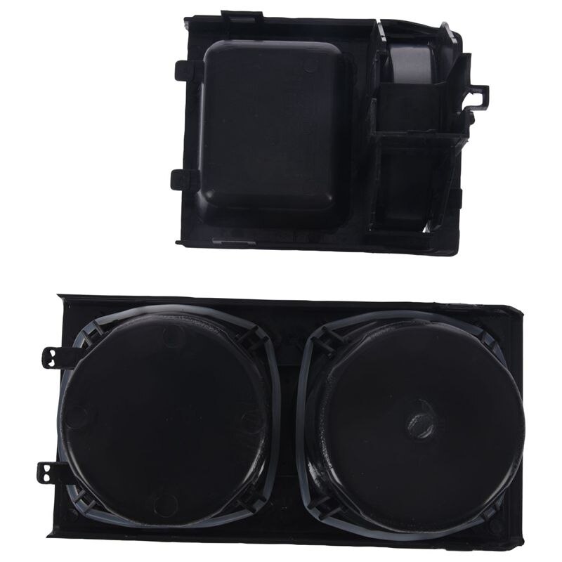 Double hole car front center console cup rack / change box for BMW E46:black