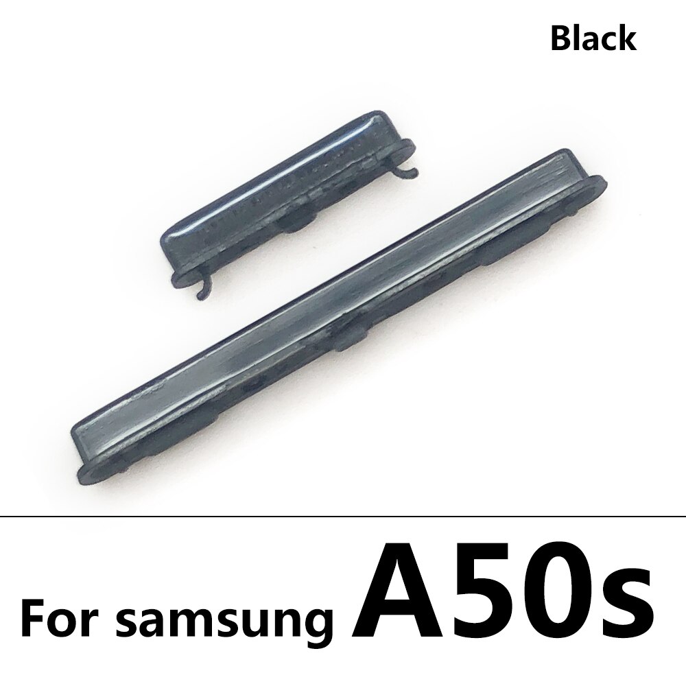 Nueva tecla de encendido lateral + botón de volumen para Samsung A10S, A20S, A21S, A30S, A50S, pieza de repuesto, accesorios de teléfono móvil: A50S Black