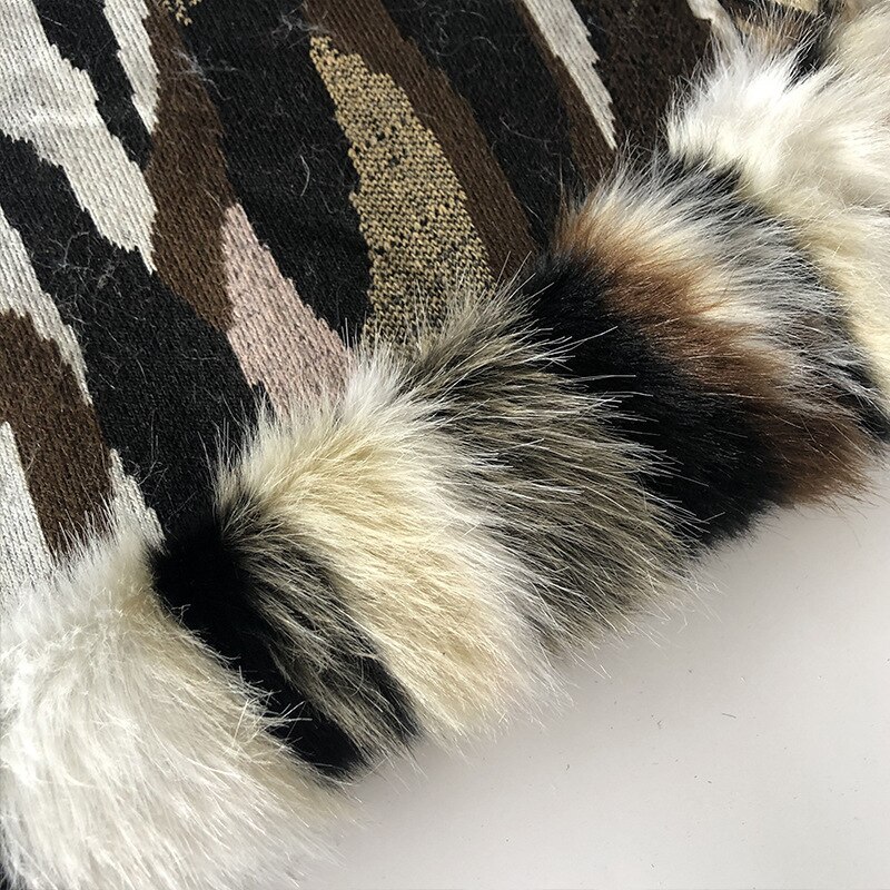 Faux Fur Kleur Jacquard Pluche Thuis Textiel Home Stof