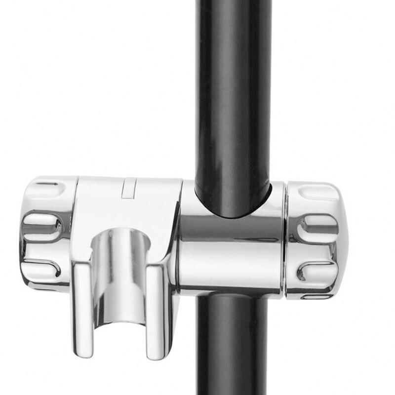 Chrome Vervanging Douchekop Houder Bracket Slider Verstelbare Kit Rail Klem W2T2