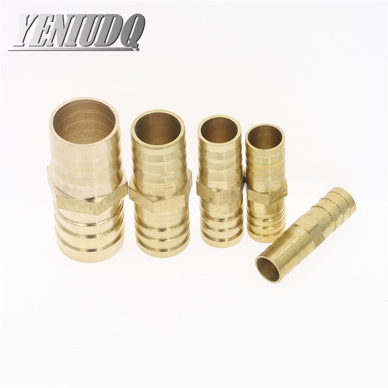 Brass Straight Hose Pipe Fitting Equal Barb 4mm 5mm 6mm 8mm 10mm 12mm 16mm 19mm 25mm Gas Copper Barbed Coupler Connector Adapter
