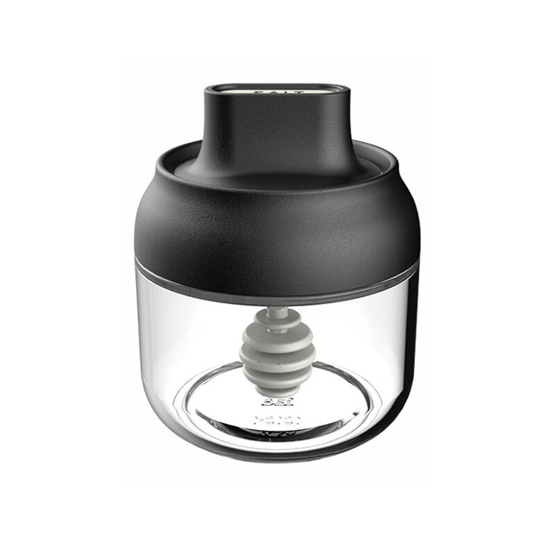 Keuken Glazen Kruiden Flessen Glas Suiker Zout Honing Opslag Jar 280Ml Kruiden Opbergdoos Met Borstel Lepel Deksel Accessoires 1Pc