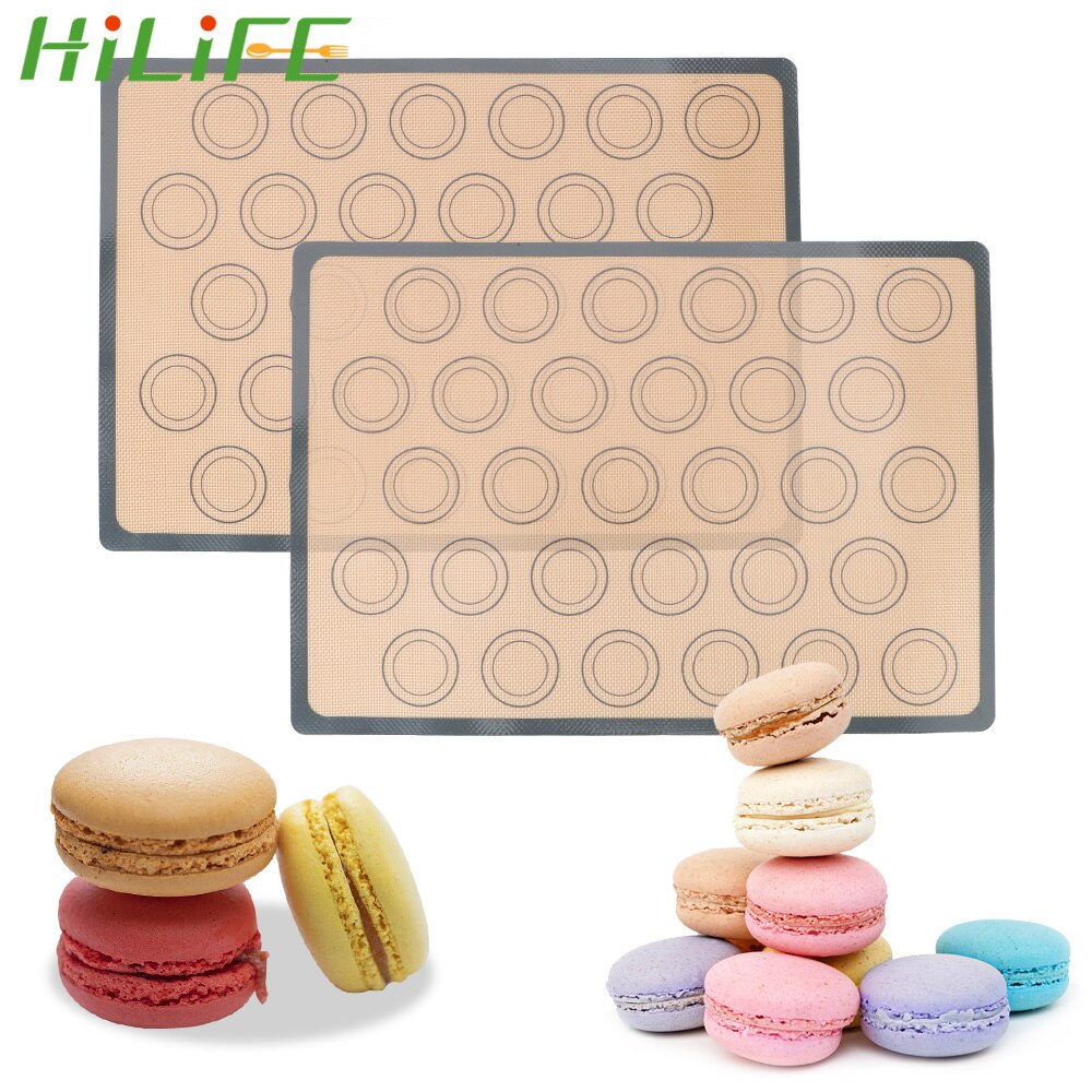 Hilife cake pad antiaanbak deegmat voor cake koek macaron bakplaat bakvorm mat siliconen bakmat pad