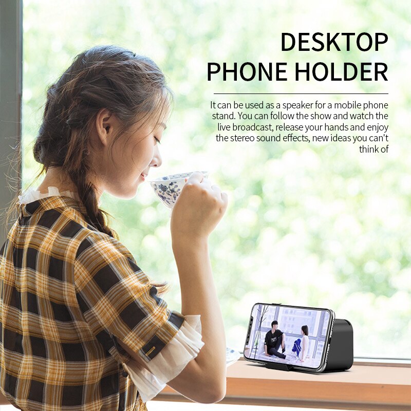 Multifunction Digital Clock Bluetooth Speaker With FM Radio Wireless Subwoofer Music Player Dual Alarm Clock LED Mirror Clocks