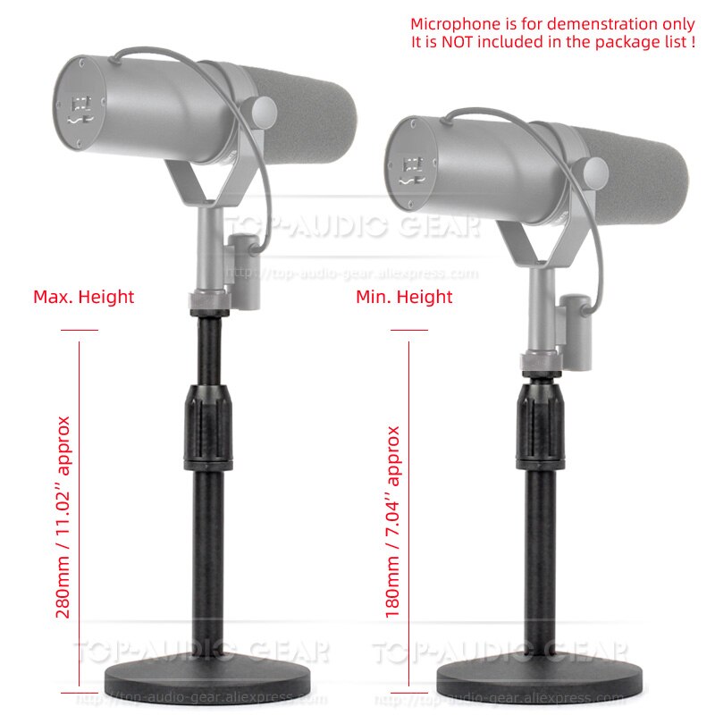 Support de support de Microphone d'enregistrement de bras de Boom de bureau elevable pour SHURE SM7B SM 7B SM7 7 B support de support d'extension de table