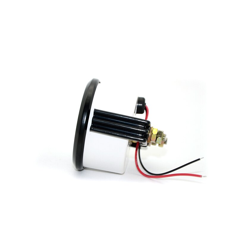 2" 52mm Ammeter Gauge 60-0-60A White Face Black Rim Car Analog Gauge