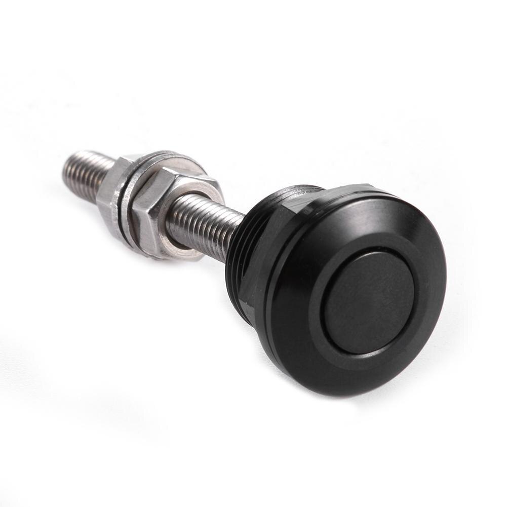 Universal 22mm tryckknappar motorhuv stift lås clip kit bil snabblås bil biltillbehör: Svart