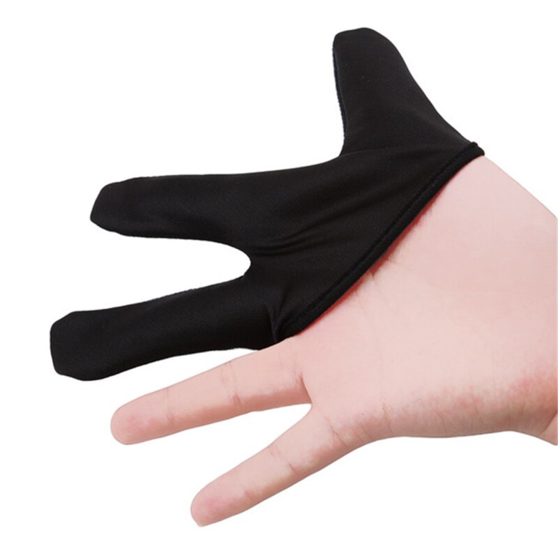 Black Single Glove Palmless Three Finger Glove Anti-scald Cut Off Heat Glove Hair Curler Special Gloves: Default Title