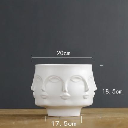 Flower Pots Planters Home Decor Flower Vase Ceramic Decorative Vase Plant Art Flower Pots