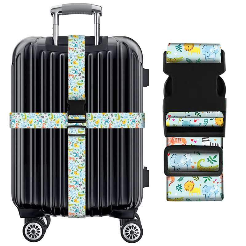 Ceinture d'emballage antivol pour bagages, sangle de bagage réglable, sangle croisée, valise, environnement, accessoires de bagage: Clair