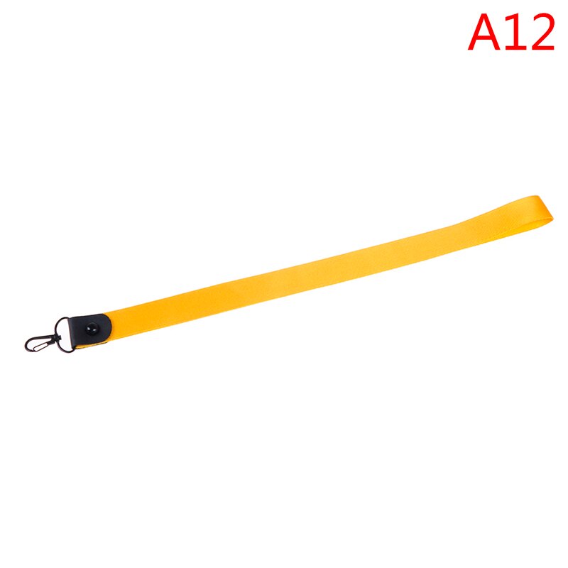 1 Pcs Einfarbig keychain Tag Lanyard Ausweis Pass Neck Strap Handy Straps Abzeichen Halter DIY Hängen Seil: A12