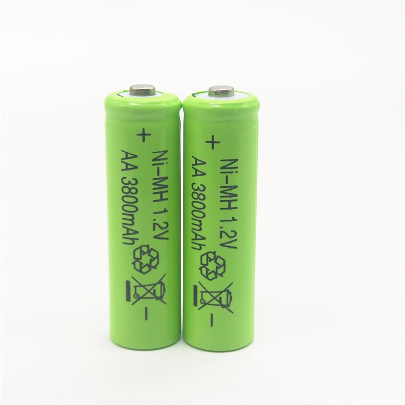2/4/6 stuks AA 3800mAh Batterij Oplaadbare Batterijen 1.2V Ni-Mh Vooraf opgeladen Oplaadbare Batterij 2A Baterias