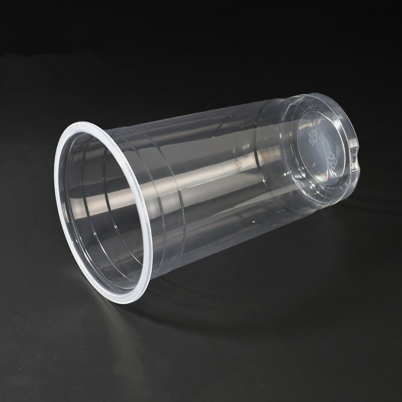 50 Stuks 95Mm Kaliber Transparante Wegwerp Glazen 400Ml Plastic Bekers Voor Drinken Party Gunsten Melk Thee cup Met Deksel