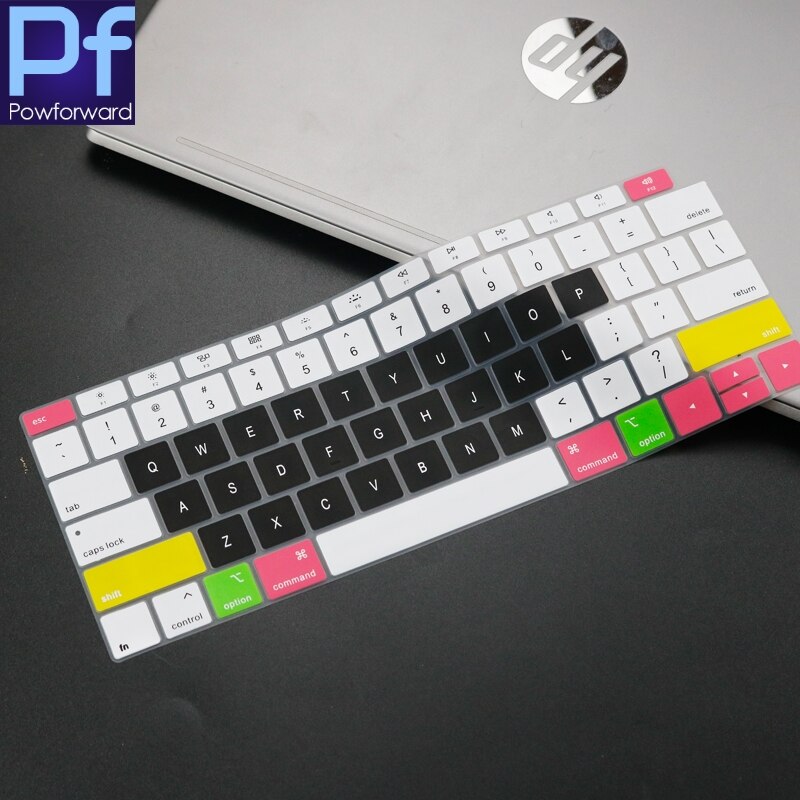 Silicone Keyboard Cover For MacBook Air 13 inch Release A1932 Touch ID Waterproof Dust-Proof Protective Skin: candyblack