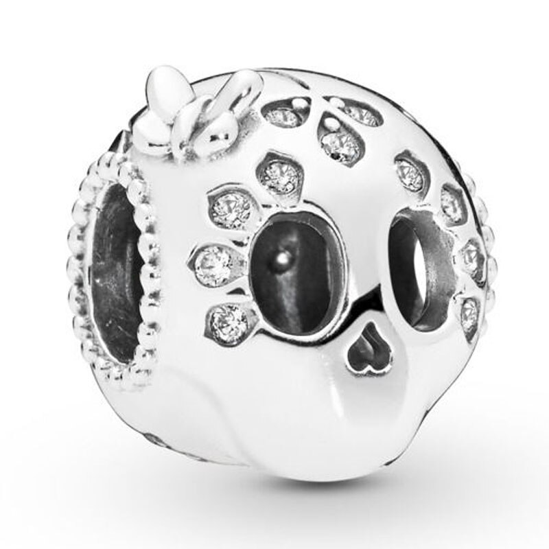 Pandora takeaway café delicioso pipoca pérolas doce árvore monstro charme 925 prata esterlina contas caber pulseira jóias diy: C33