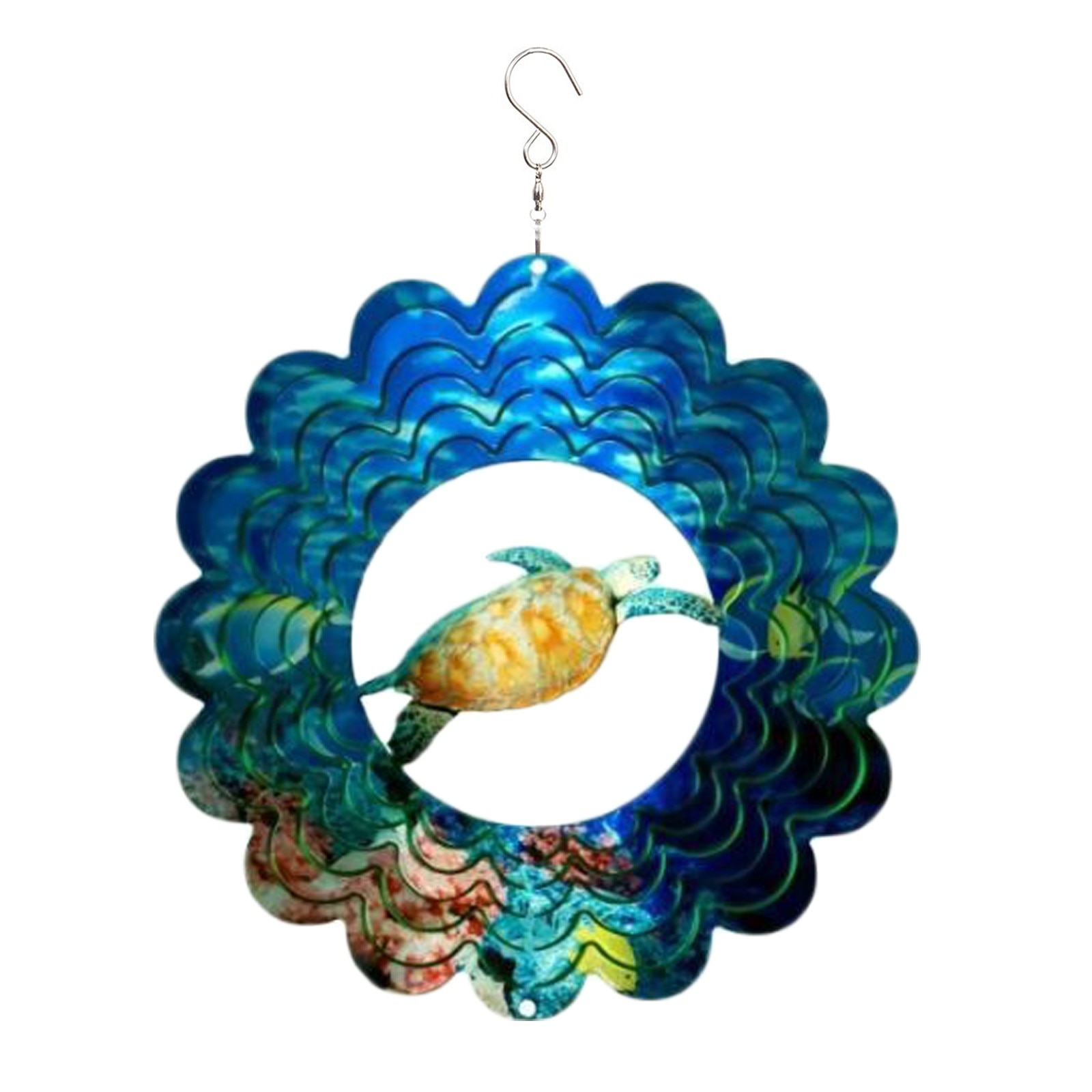 Spinner de viento de acero inoxidable 3D, artesanías para la decoración del jardín, colgante de pared nórdica para habitación, coche, decoración del hogar