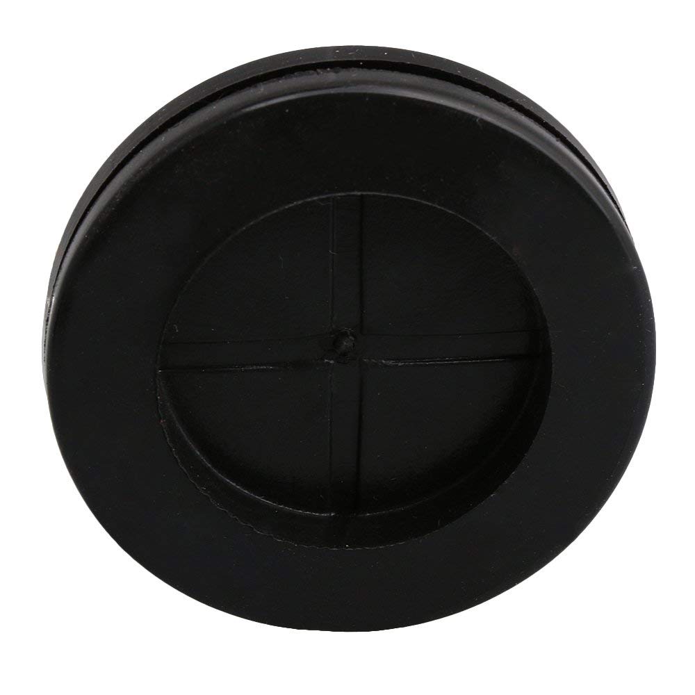 20 stk 30mm rille sort rund form dobbeltsidet lukket blænding blind gummi ledningsnet ledningsgitter pakninger beskyttelsesring