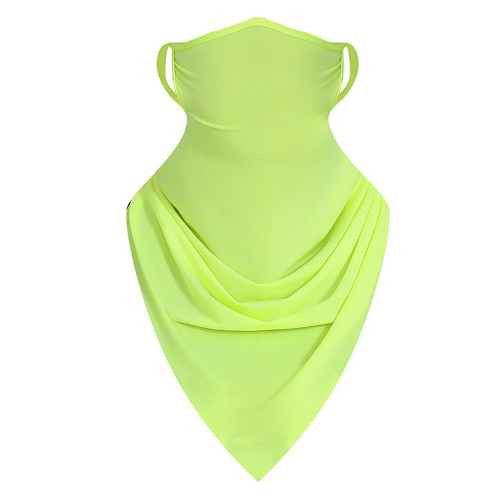 Schwarz Radfahren Halbe Gesicht Maske Eis Seide Motorrad Radfahrer Halsrohr Schal Snood Motorrad Fahrrad Headwear Radfahren Halbe Gesicht Maske