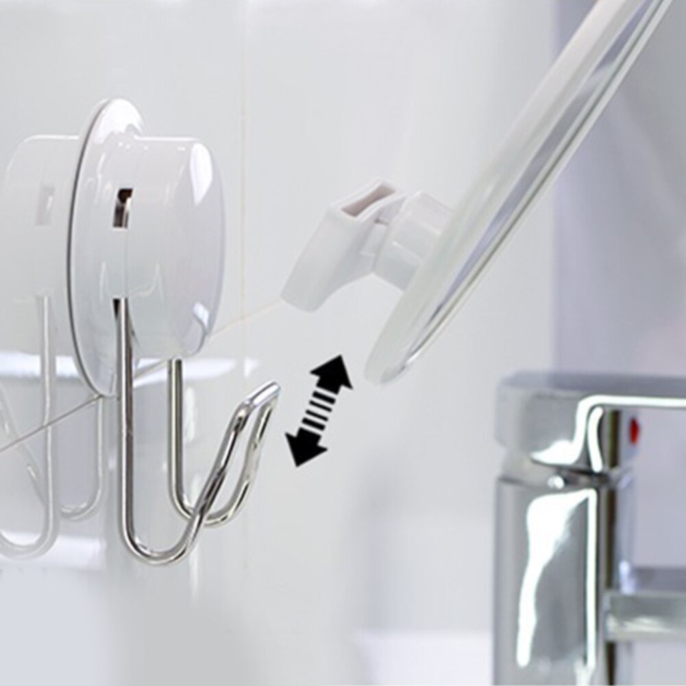 Praktische Rvs Gratis Punch Cosmetische Wc Moderne Make Up 360 Rotatie Zuignap Bad Spiegel Wit Afneembare