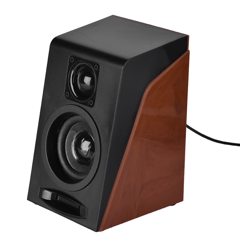 SOONHUA AUX 3.5mm USB Mini Computer Speaker Portable 2 Pcs Small Desktop Sound Speaker HiFi Stereo Loudspeaker for Laptop PC