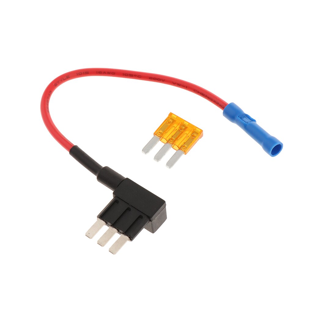 Micro 3 Blade Mini ATM Fuse Adapter tap DUal Circuit Adapter Holder 12v DC