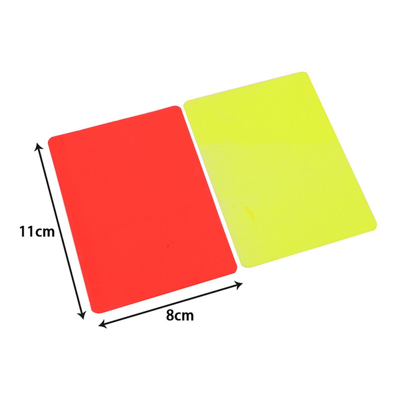 Voetbal Rode En Gele Kaarten Record Voetbal Games Scheidsrechter Tool Voor Voetbal Match Pvc