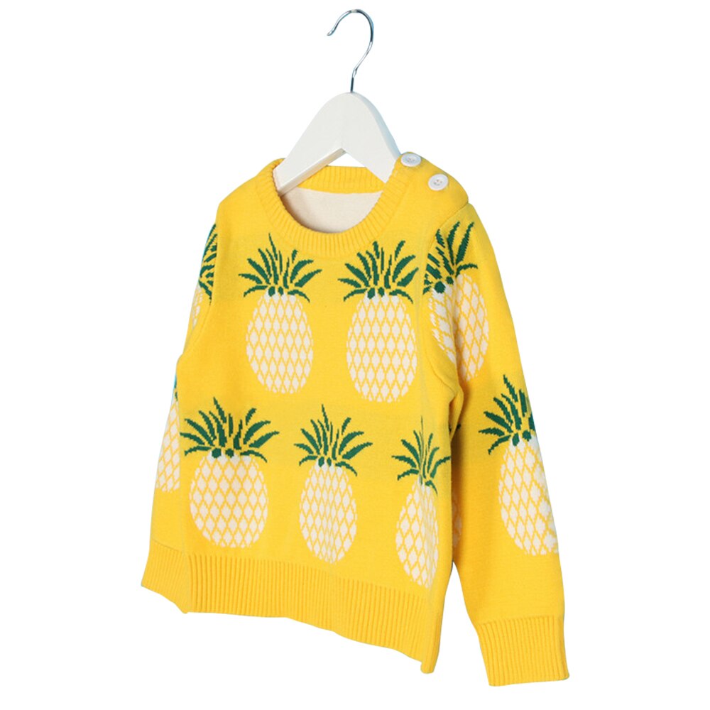 Kindertruien ananas gebreide truien kinderen ouder-kind outfit jongens meisjes katoenen kindertrui voor meisjes