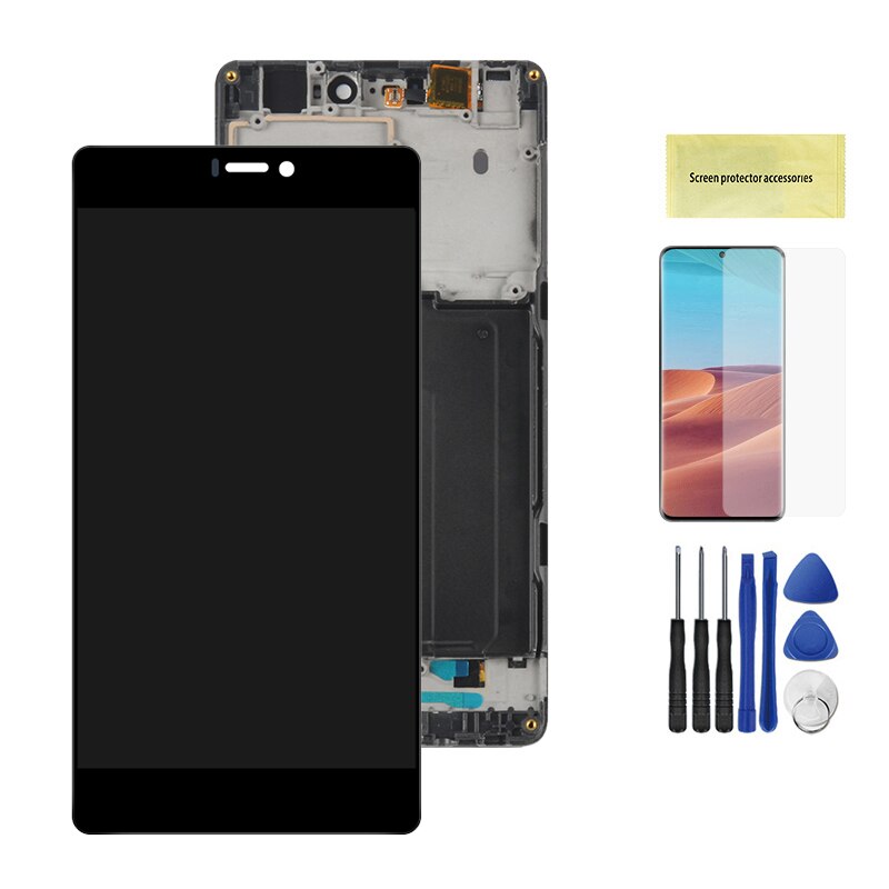 5.0 &quot;Original Bildschirm Für Xiaomi Mi 4C LCD Anzeige Touchscreen Digitizer Montage Ersatz Für Mi4C Mi-4c Handy, Mobiltelefon Repairt teile: Schwarz mit Rahmen