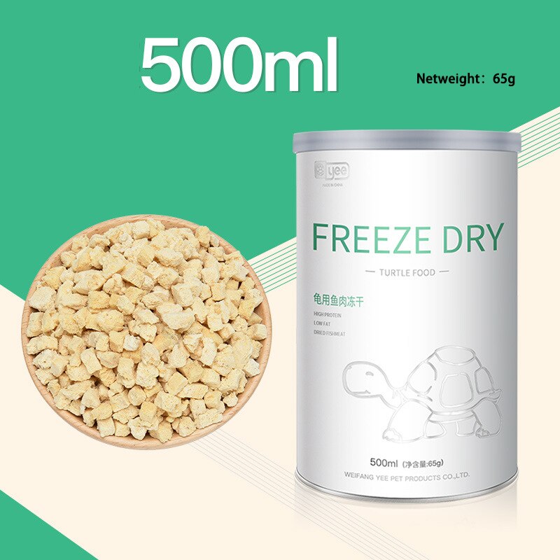 YEE Turtle Tortoise Reptile Food Skewers Fish Granules Dried Shrimp Mealworm Aquarium Fish Food Feed: dried fish 500ml