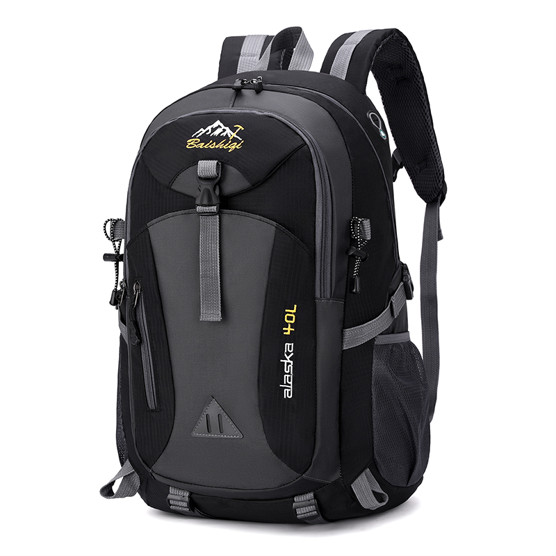 Men Backpack Nylon Waterproof Casual Outdoor Travel Backpack Ladies Hiking Camping Mountaineering Bag Youth Sports Bags: SKY BLUE