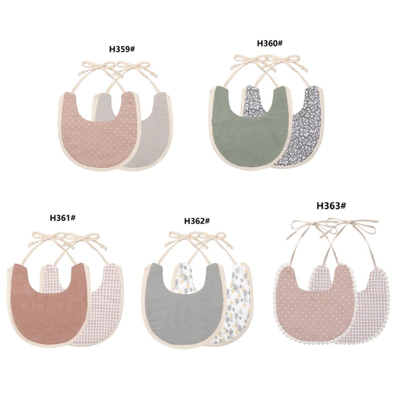 Bavoir en coton pour bébé, serviette pour manger, Bandana, pour fille et garçon, accessoires