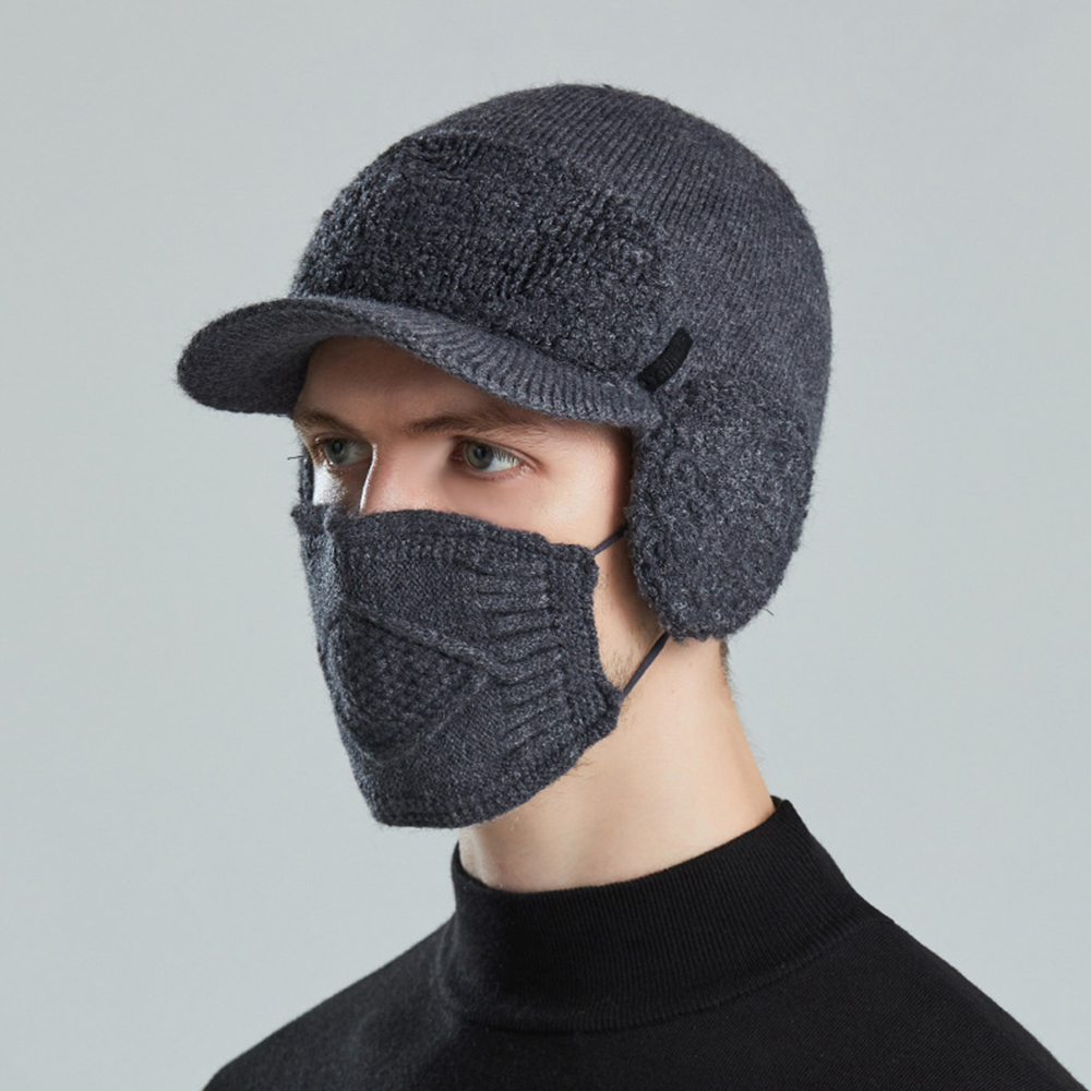 Cappello da Golf termico invernale uomo donna sci all'aperto ciclismo Baseball protezione dell'orecchio cappello comodo berretto da equitazione lavorato a maglia con maschera