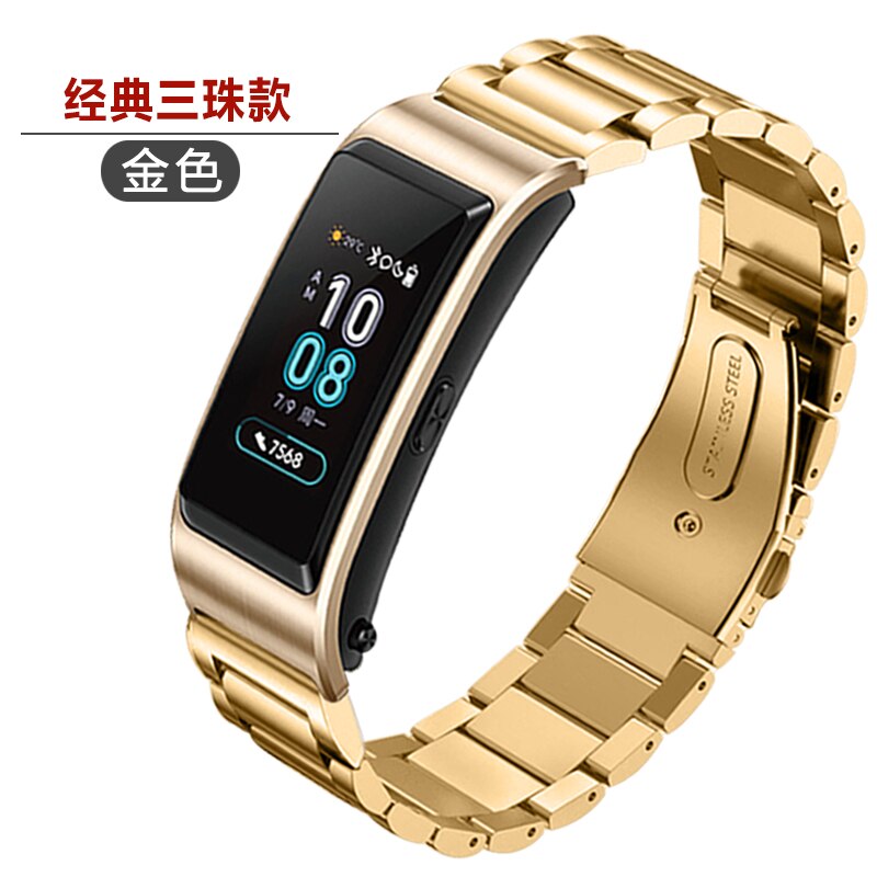 Metall strap Für Huawei talkBand B6 Strap B6 B3 uhr 16mm Edelstahl strap für huawei B6 band Armband zubehör correa