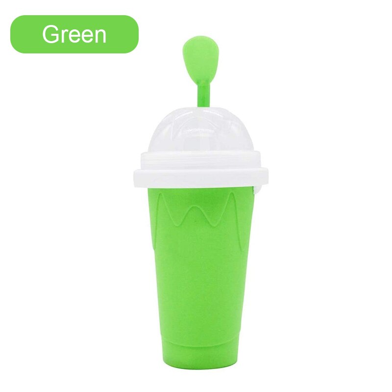 Smoothies Cup Zelfgemaakte Milkshake Fles Slush En Schudden Maker Snelle Koeling Cup Ijs Magic Slushy Maker: green