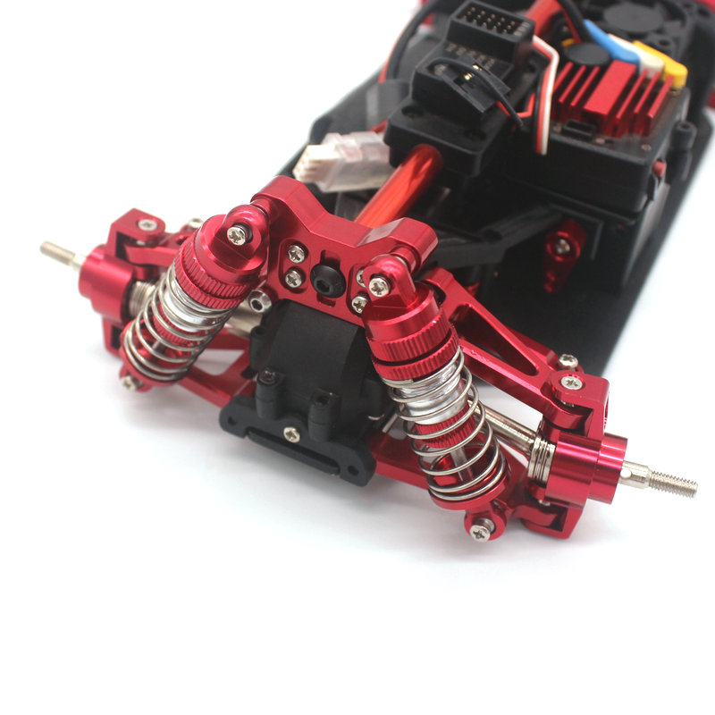Mjx 14301 13402 14303 1/14 RC control remoto coche accesorios de mejora de metal amortiguadores de presión de aceite delanteros y traseros
