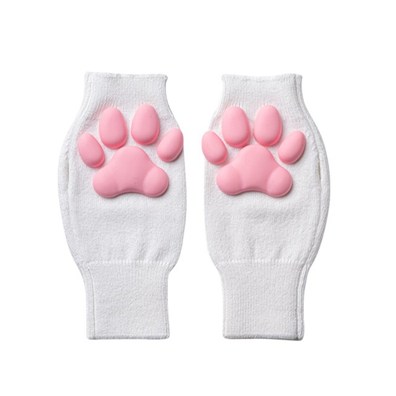 Guantes de silicona 3D con forma de Pata de Gato para mujer, guantes sin dedos, para Cosplay, Navidad y Halloween: 011