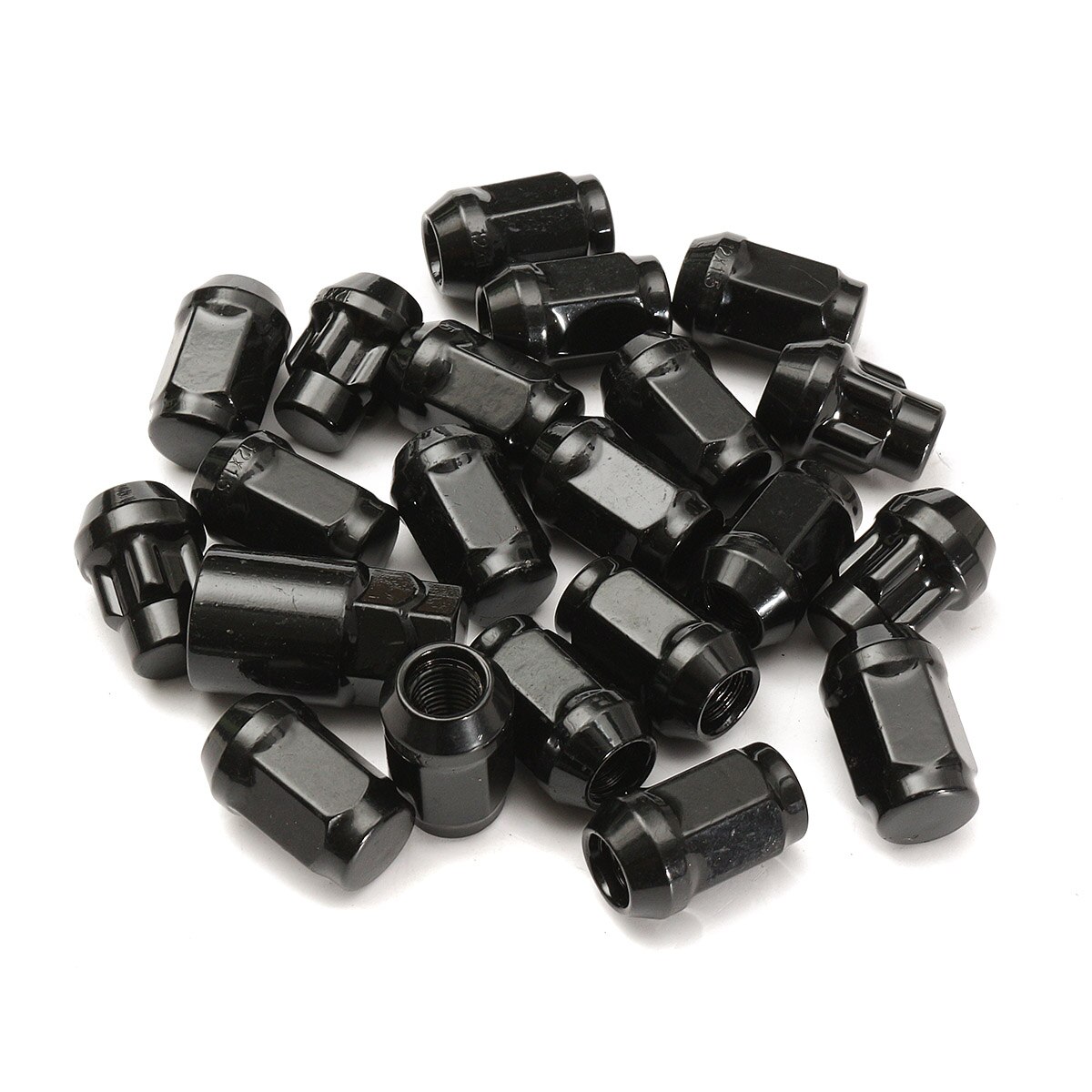 Black 21Pcs M12x1.5mm Alloy Car Wheel Locking Nuts Blots Locker With Key For Ford for Focus for C-Max 2007