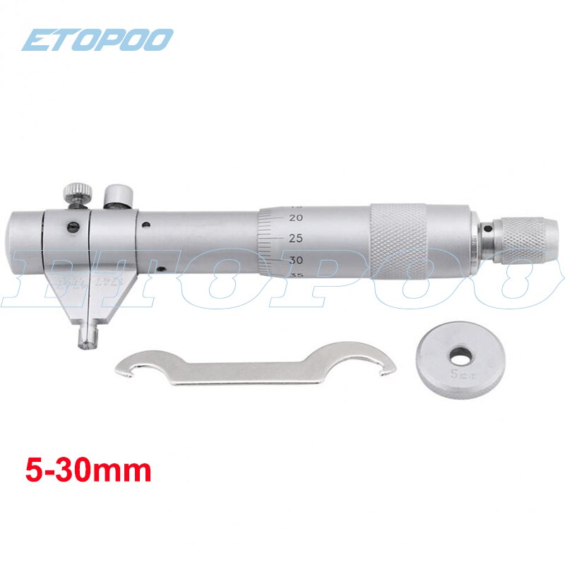 5-30mm Innen Mikrometer Schraube Messgerät metrisch Interne Mikrometer Hartmetall Sauerei Werkzeuge